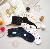 جوراب ساقدار زنانه طرح کریسمس