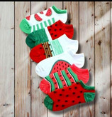 جوراب مچی زنانه طرح یلدایی