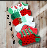 جوراب مچی زنانه طرح یلدایی