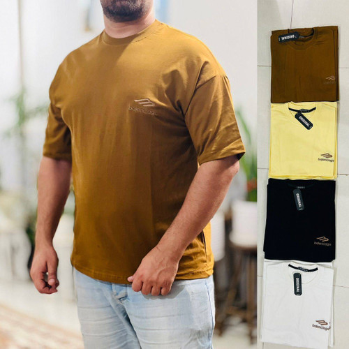 تیشرت استین کوتاه مردانه زرد