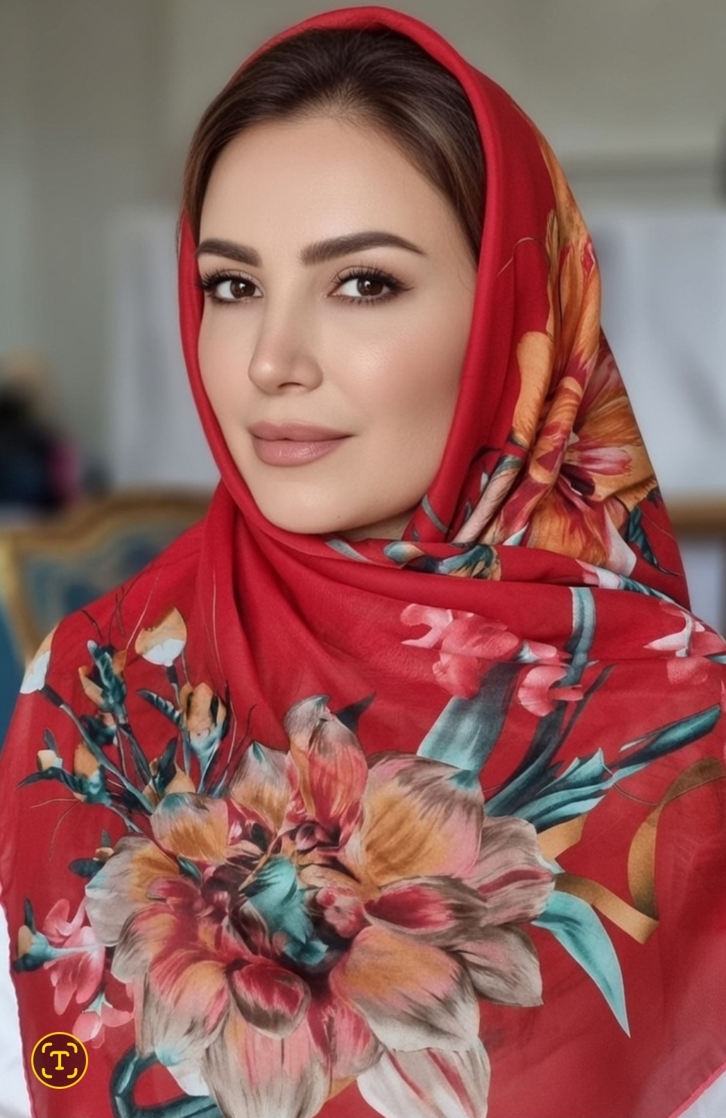 روسری گلدار